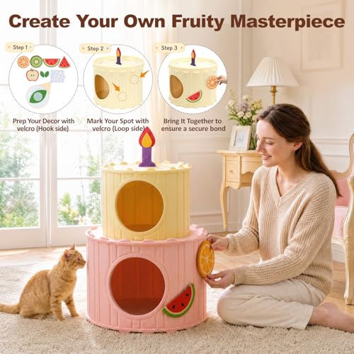 2 Story Cat House for Indoor Cats (B-Double Cat House)