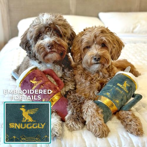 Snuggly Cup Plush Dog Toy Tumbler Parody Stuffed Chew Toy (Snuggly Cup (Green))