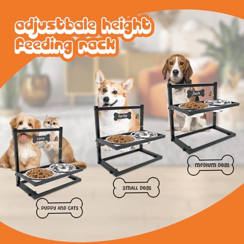 Elevated Dog Bowls for Medium Dogs and Cats (small and medium dogs)