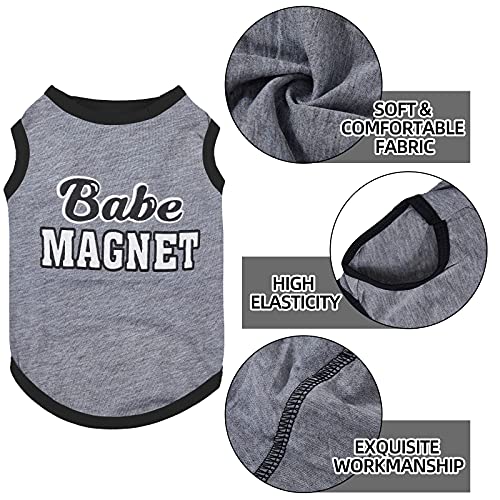 8 Pcs Dog T Shirts Printed Funny (Medium)