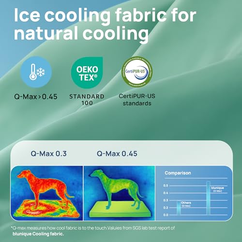 Cooling Dog Bed for Crate (Light Aqua / 30''x20''x3'')