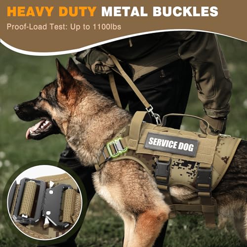 Service Dog Vest Harness for Large Dog (X-Large / Camo Desert)