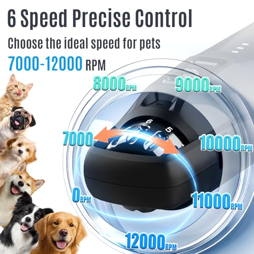 New 6 Speed Dog Nail Grinder (Dark Blue)