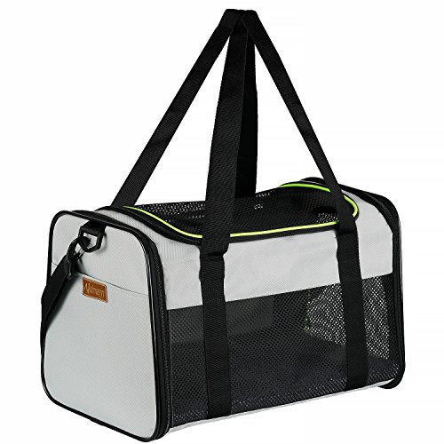 Cat Carrier Portable Foldable Dog Pet Carrier (19.7"L x 12.0"W x 12.0"H / Grey)
