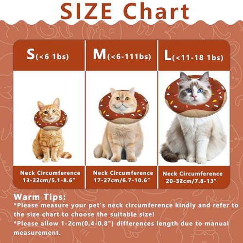 Cat Cone Collar Soft (Waterproof Brown / Medium)