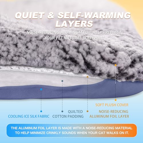 Self Warming Cat Bed (Dark Blue / 18"x24")