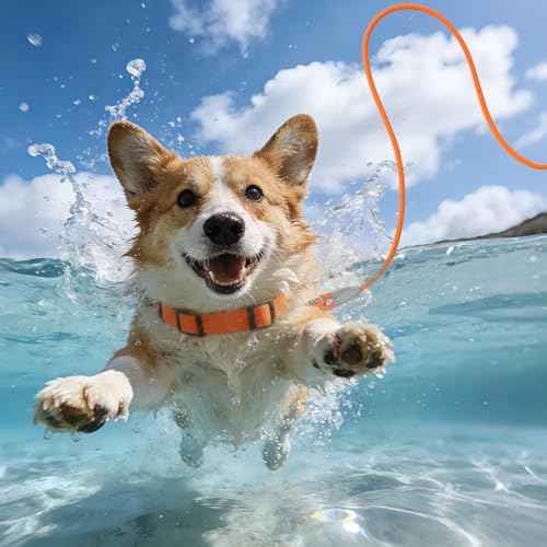 5FT Nylon Waterproof Dog Leash (Orange-B)