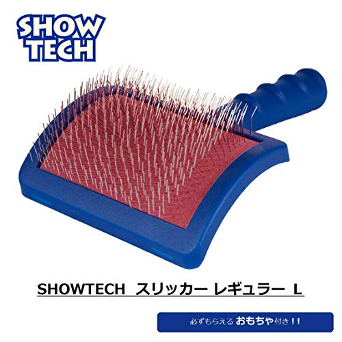 Tuffer Than Tangles Regular Large Slicker Brush for Dog Grooming (Large Size Regular Pins)