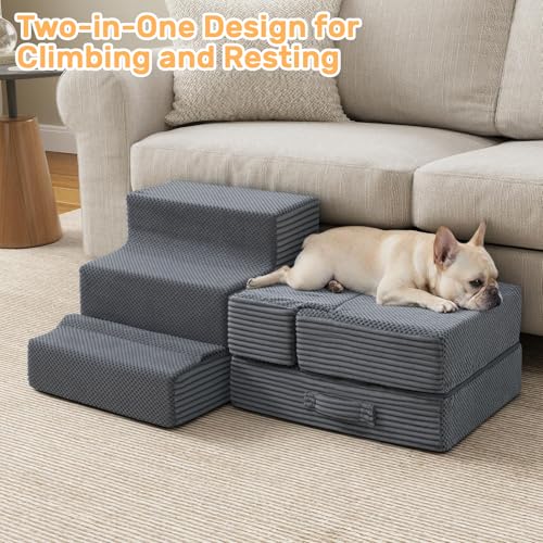 Dog Stairs for Small Dogs (15.7 X 18 X 13.5 In)
