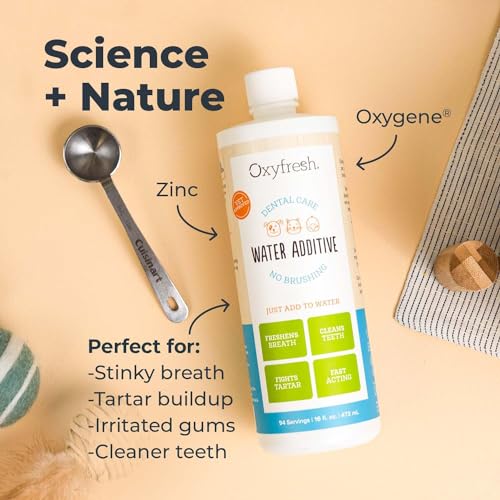 Premium Pet Dental Care Solution Pet Water Additive (16 Fl Oz (Pack of 1))