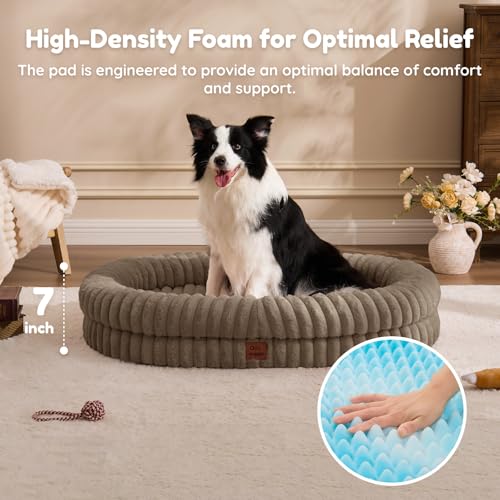 Orthopedic Dog Bed (Taupe / XL(41*30*7))