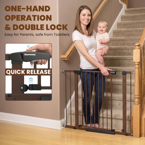 36" High Extra Tall Dog Gate (Brown / 29.7-40"W x 36"H)