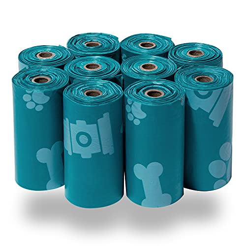 Poop Bags for Dogs (Turquoise / 150 Bags)
