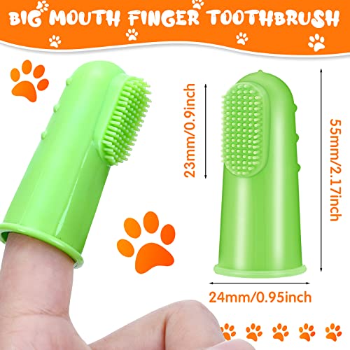 80 Pack Bulk Dog Finger Toothbrushes