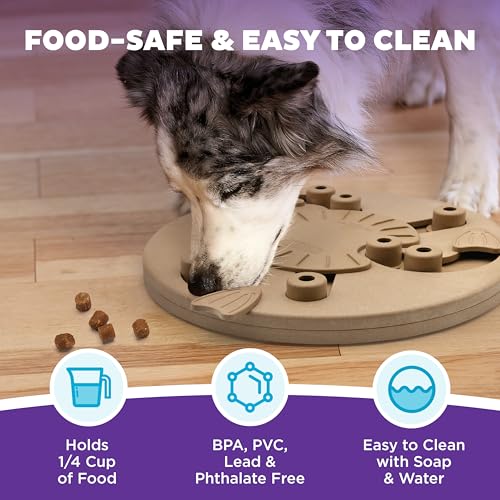 by Nina Ottosson Dog Worker Treat Puzzle Enrichment Toy (Dog Worker (Tan) / 1 Count (Pack of 1))