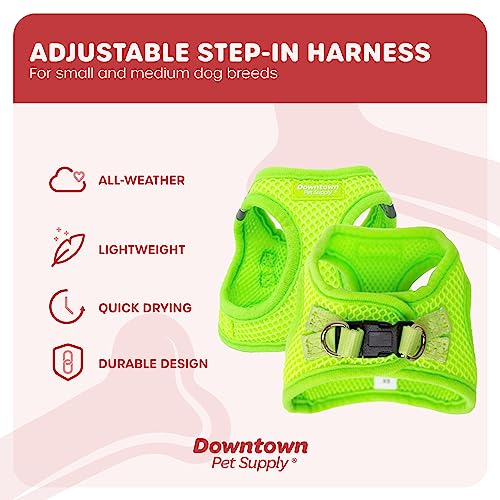 Step in Dog Harness for Small Dogs No Pull (Large / Atomic Yellow)