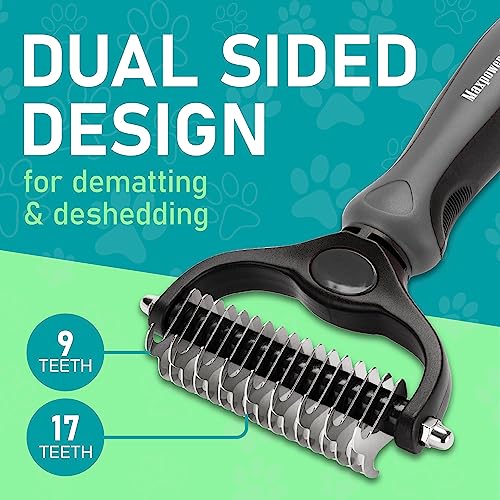 Pet Grooming Brush (Gray / Large)