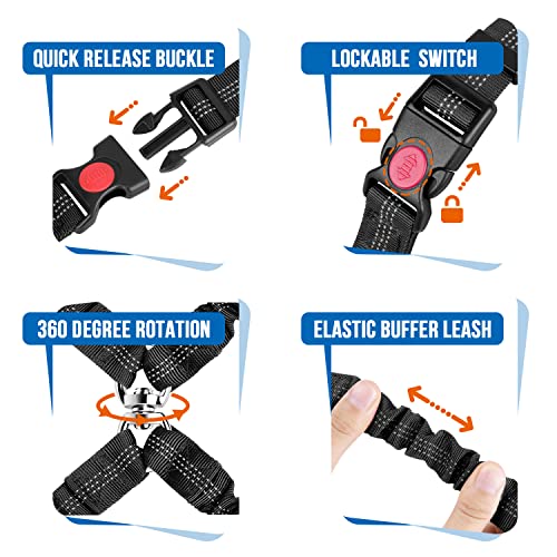 Double Dog Car Seat Belt (Black)