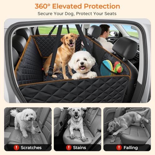 Back Seat Extender for Dogs (Black / L - Extended/Double Cab Trucks)