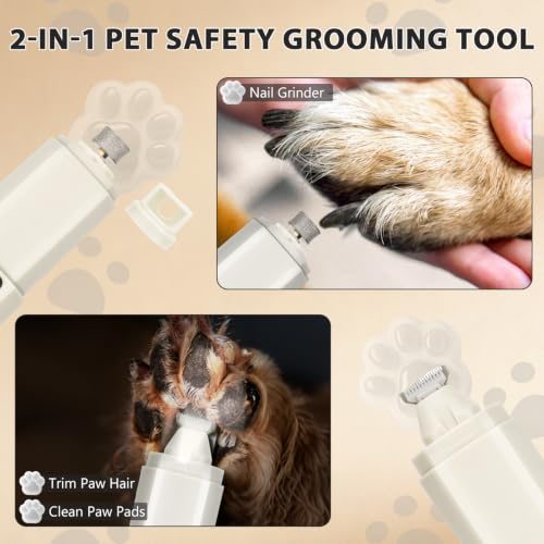 Dog Nail Grinder Quiet (Beige)