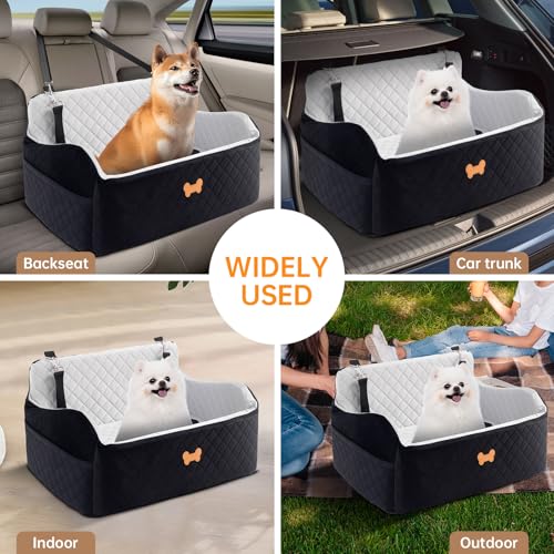 Car Seat for Large Size Dog (Grey/Black / Large)