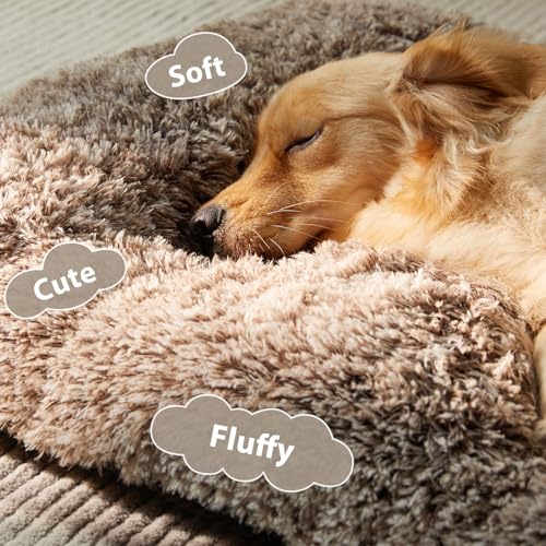 Dog Beds for Large Dogs (Khaki / M(30x21 inch))