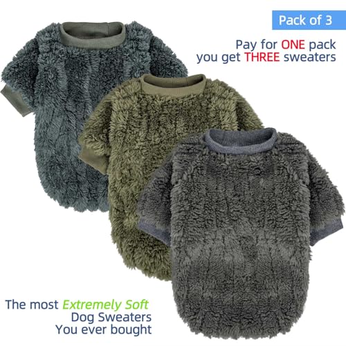 Dog Sweater 3 (Dark teal,Army green,Dark grey / XX-Small)