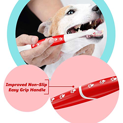 Pet Toothbrush for Dogs (Pack of 1 (Pink))