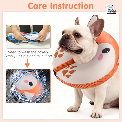 Dog Cone Collar Alternative After Surgery (Fox / XL(Neck:18"-21"))