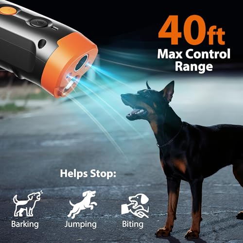 Ultrasonic Dog Bark Deterrent Devices (Black)