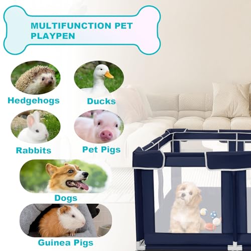 Dog Playpen 50 × 50 inch (Royal Blue)