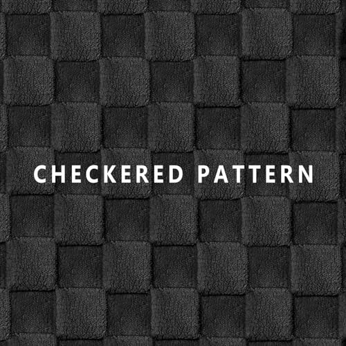Orthopedic Large Dog Bed Washable Pet Crate Mat 56''X40'' Black (Black / 56"L x 40"W x 3.5"Th)