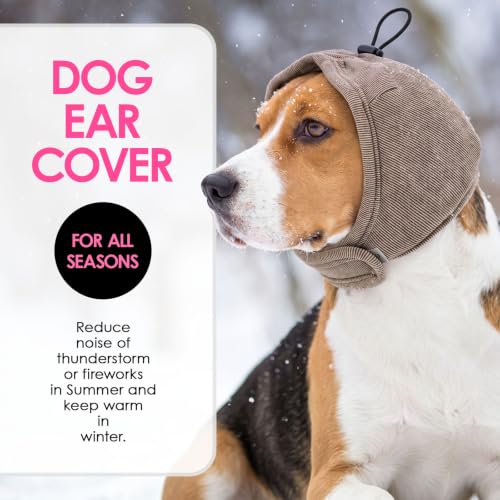 Dog Ear Muffs Noise Protection (Khaki / Small)