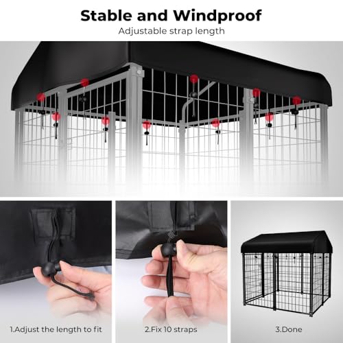 4x4.2ft Outdoor Dog Kennel Cover (Small)