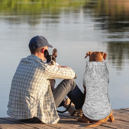 Fleece Dog Sweater & Hoodie (XX-Large / Grey)