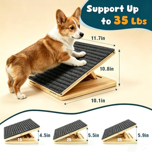 2 Pack Small Dog Ramp for Stairs (Gray / 2)