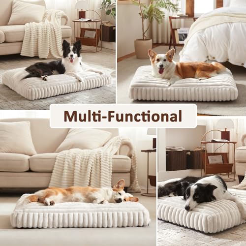 Dog Bed Medium Size Dog (Cream / M(29"x21"x3"))