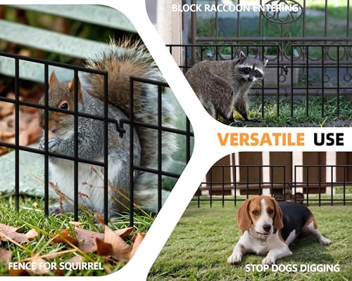 14 Panels Dog Digging Fence Barrier (14 Panels, 19.83 ft(L) X 13 in(H))