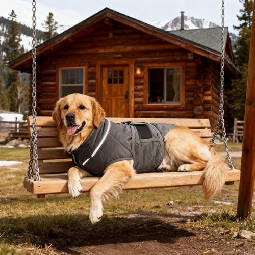 Weighted Dog Vest (Grey / Medium)