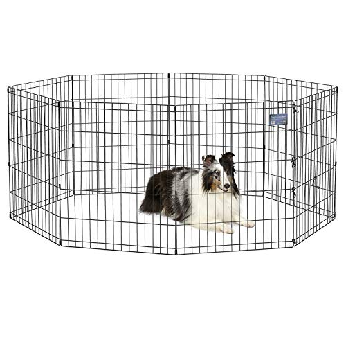 MidWest 30 Inch Exercise Pen (Black No Door / 30" H)