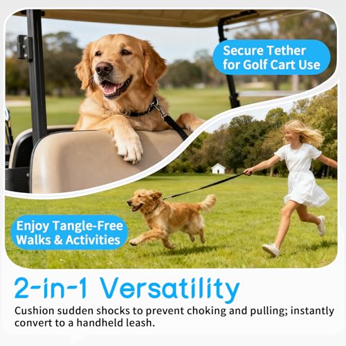 Golf Cart Dog Seat Leash & Safety Harness (Single Dog)