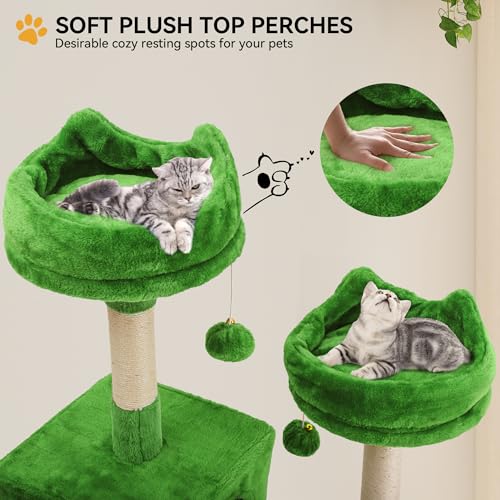 75inch Cat Trees for Large Cats (Green / 75 inch)