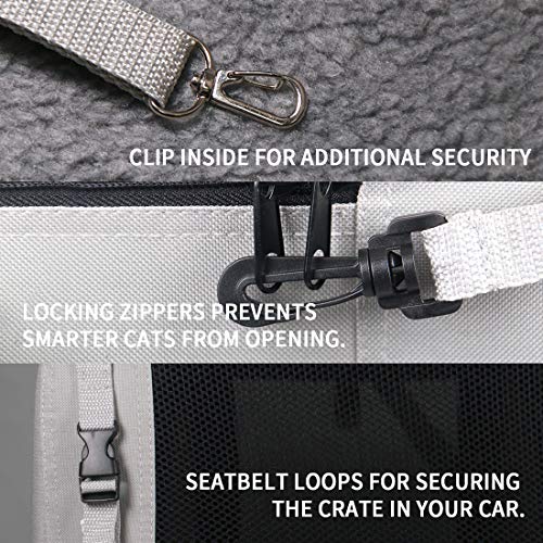 Extra Large Cat Carrier Soft Sided (Grey)