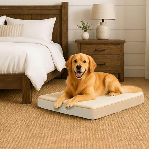 Orthopedic Dog Bed (Tan / Large)