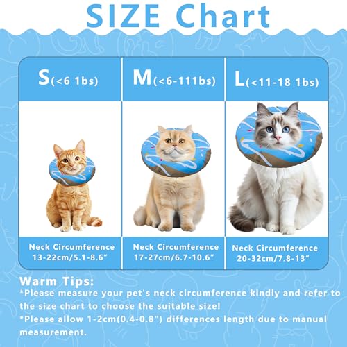 Cat Cone Collar Soft (Waterproof Blue / Medium)
