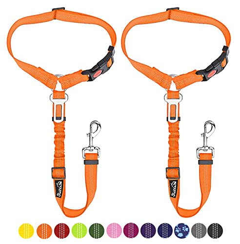 Dog Seat Belt for Car (E.Orange)