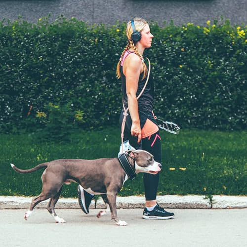 9-in-1 Hands Free Dog Leash Crossbody/Waist Blush Small Dogs (Flesh Pink / Small - 6mm Diameter - 6-20lbs)
