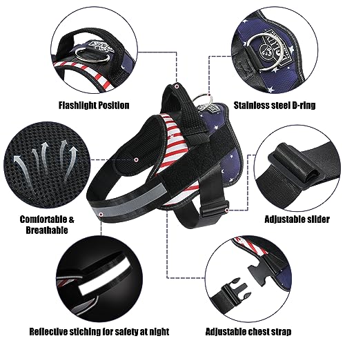 Dog Harness No (Medium (Pack of 1) / FLAG)