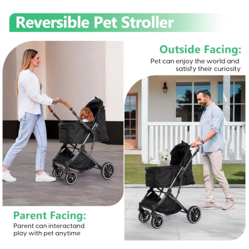 Pet Stroller for Small (Black)