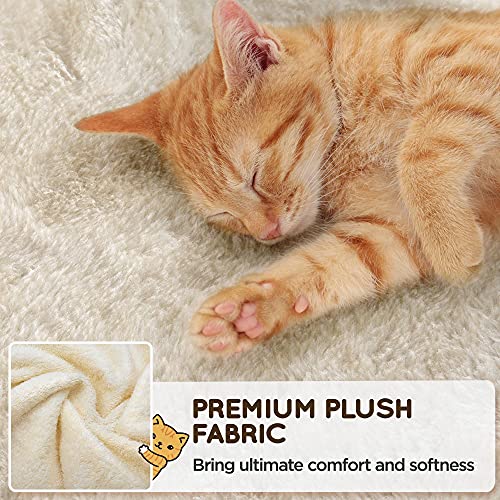63in Sturdy Large Cat Tree for Indoor Heavy Cats (Beige / 63in)